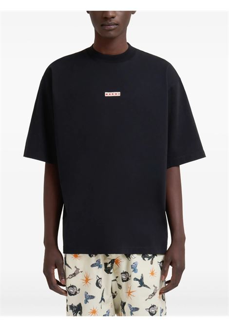 t-shirt logo uomo bianca MARNI | HUMU0223X6 UTCZ5700N99